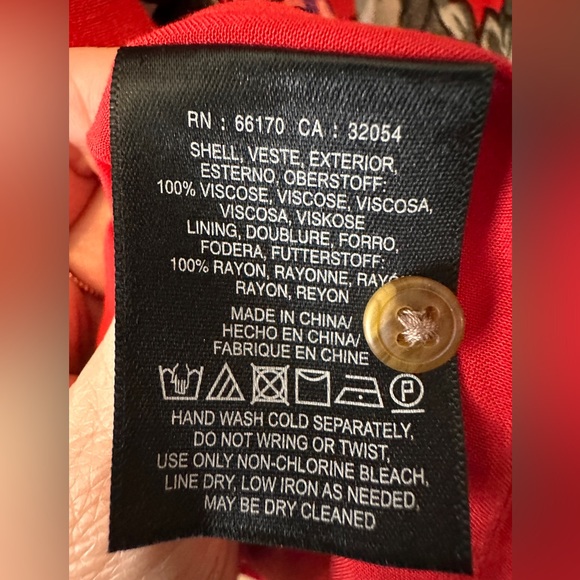 Maeve Anthropologie Button Down Red Floral Dress - Picture 6 of 7